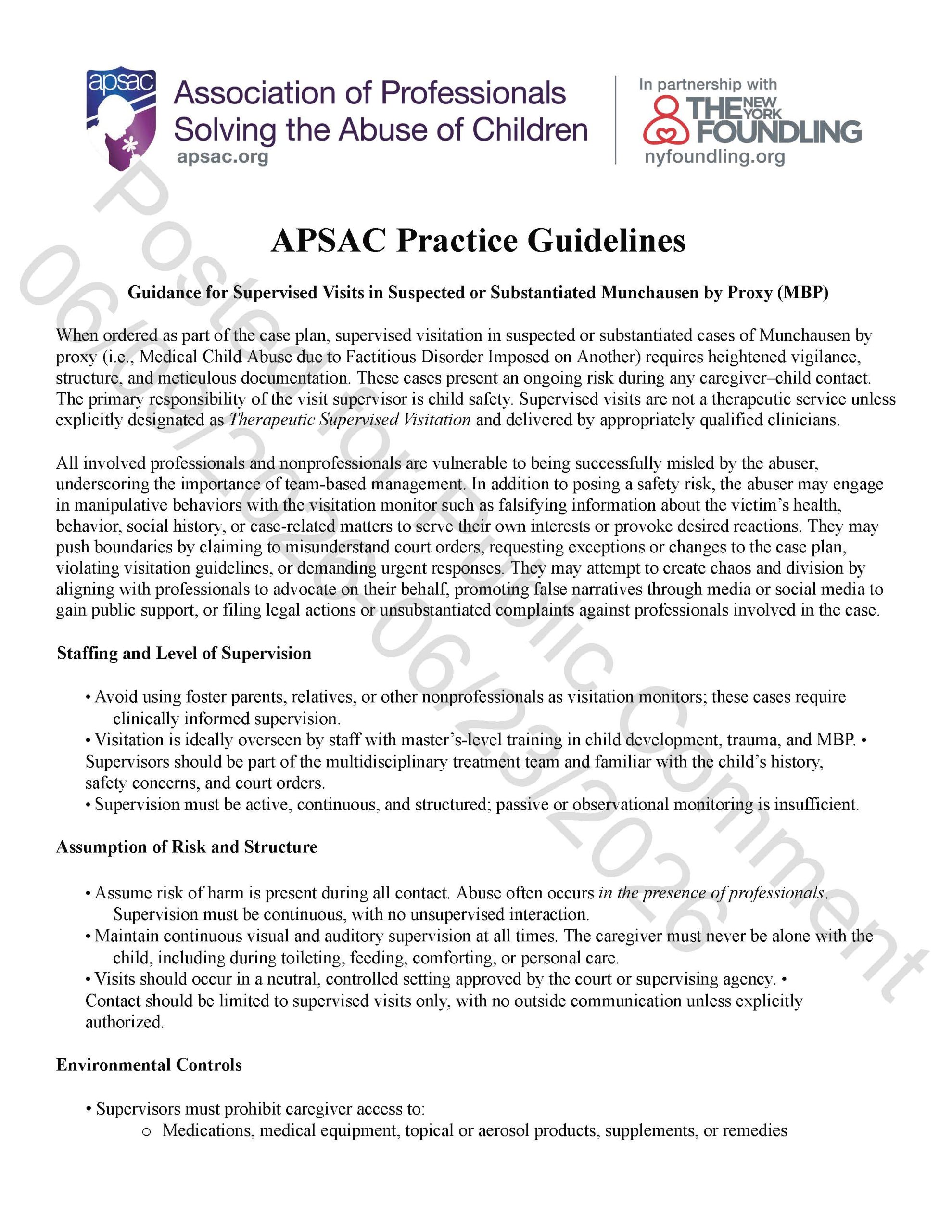 Cover Guidance for Supervised Visits in Suspected or Substantiated MBP Public Comment scaled